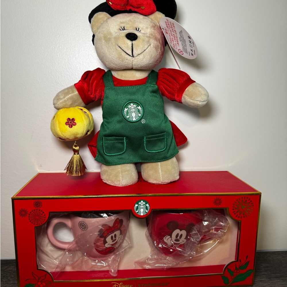New 2025 Starbucks x China Collectible Bearista Bear and Mugs